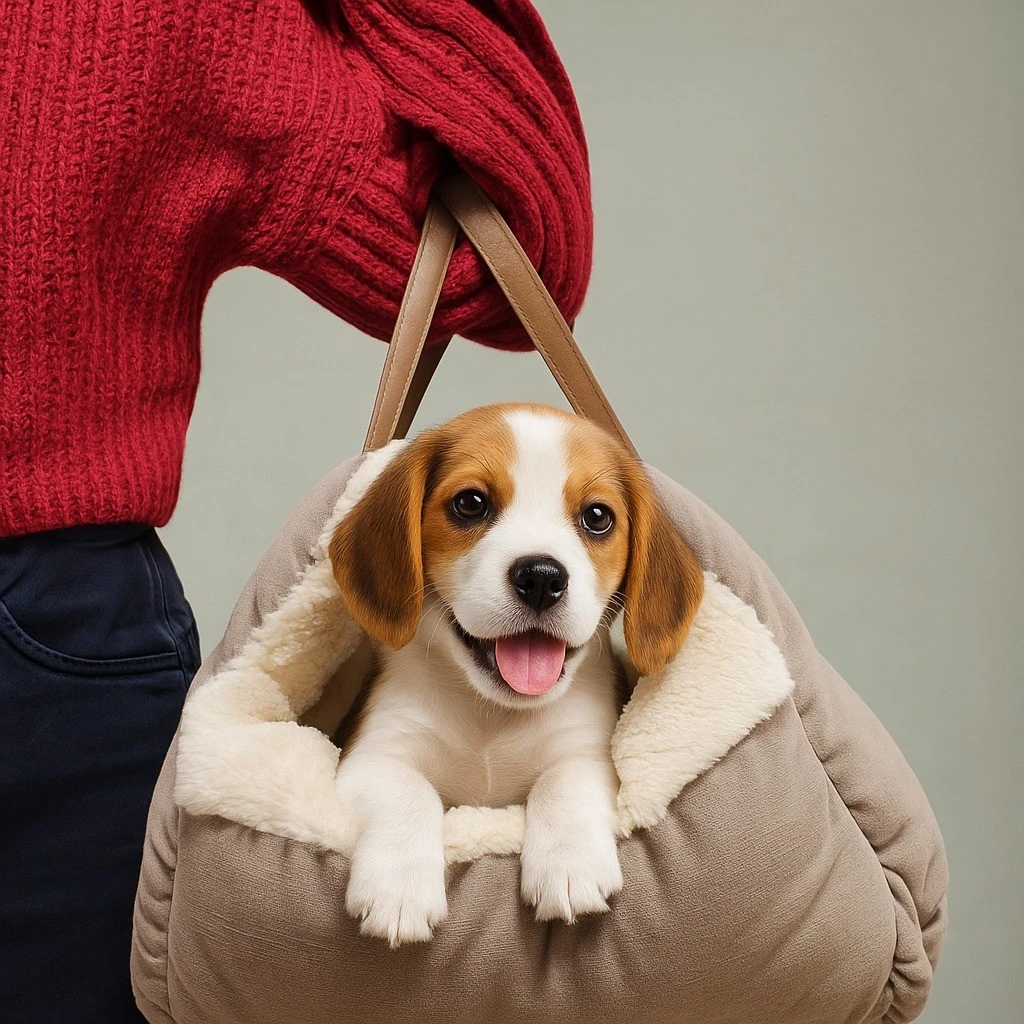 Cama Bolsa Pet Portátil e Multifuncional para Casa e Viagem Super Confortável com Alça